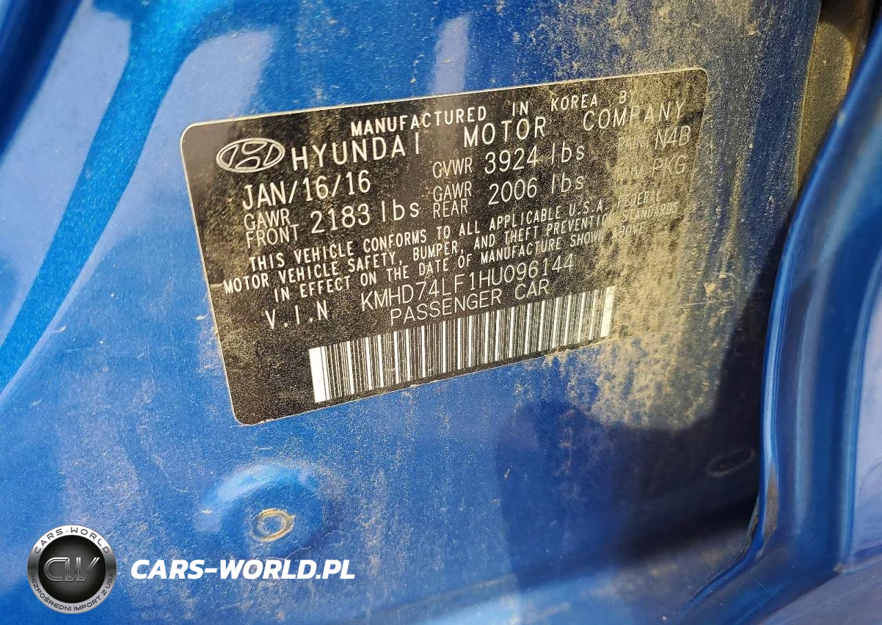 2017 Hyundai Elantra Se VIN:KMHD74LF1HU096144 - 12