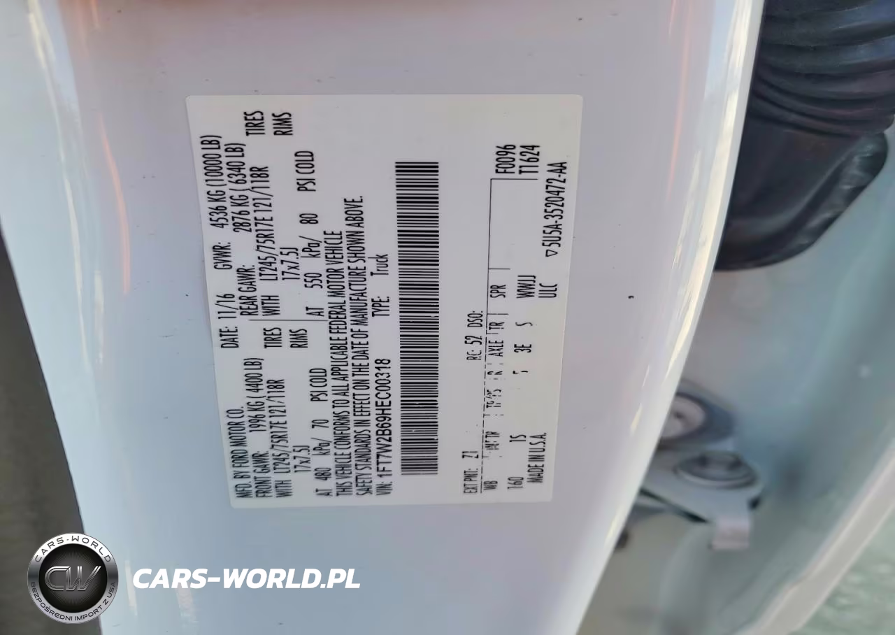 2017 Ford F250 Super Duty VIN:1FT7W2B69HEC00318 - 12