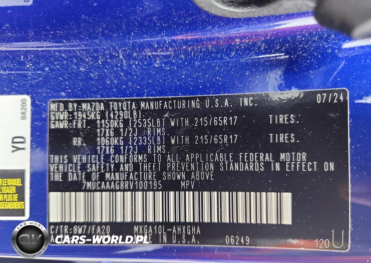 2024 Toyota Corolla Cross Le VIN:7MUCAAAG8RV100195 - 13