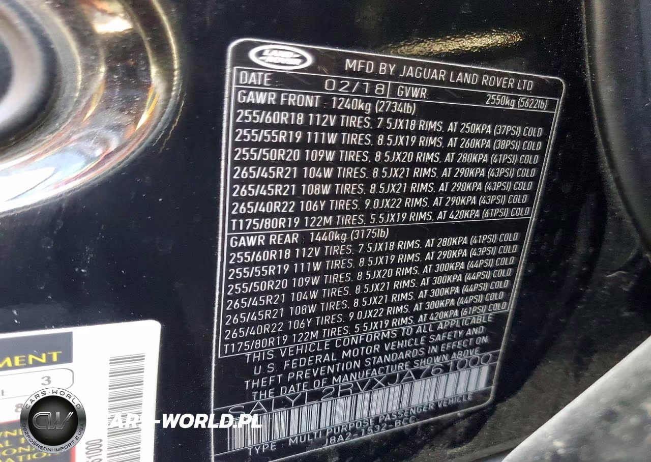 2018 Land Rover Range Rover Velar R-Dynamic Se VIN:SALYL2RVXJA761000 - 13