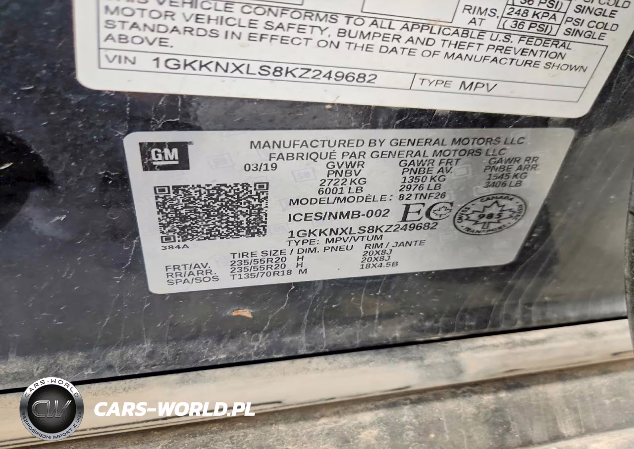 2019 GMC Acadia Denali VIN:1GKKNXLS8KZ249682 - 13
