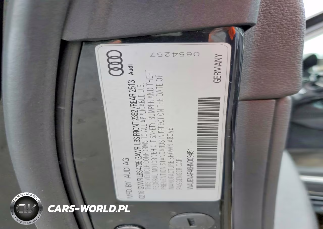 2017 Audi A4 Premium Plus VIN:WAUENAF46HN009451 - 12