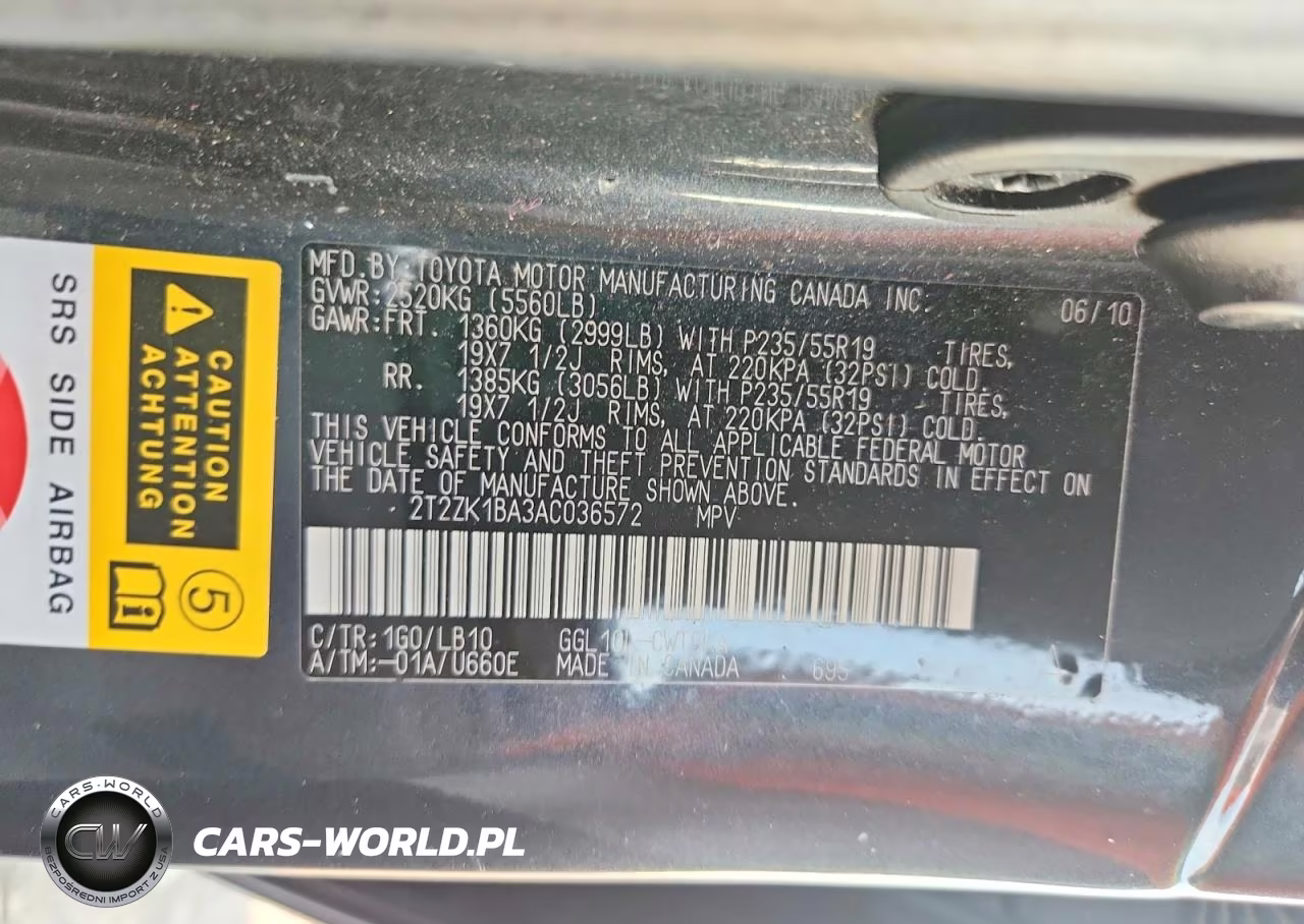 2010 Lexus Rx 350 VIN:2T2ZK1BA3AC036572 - 13