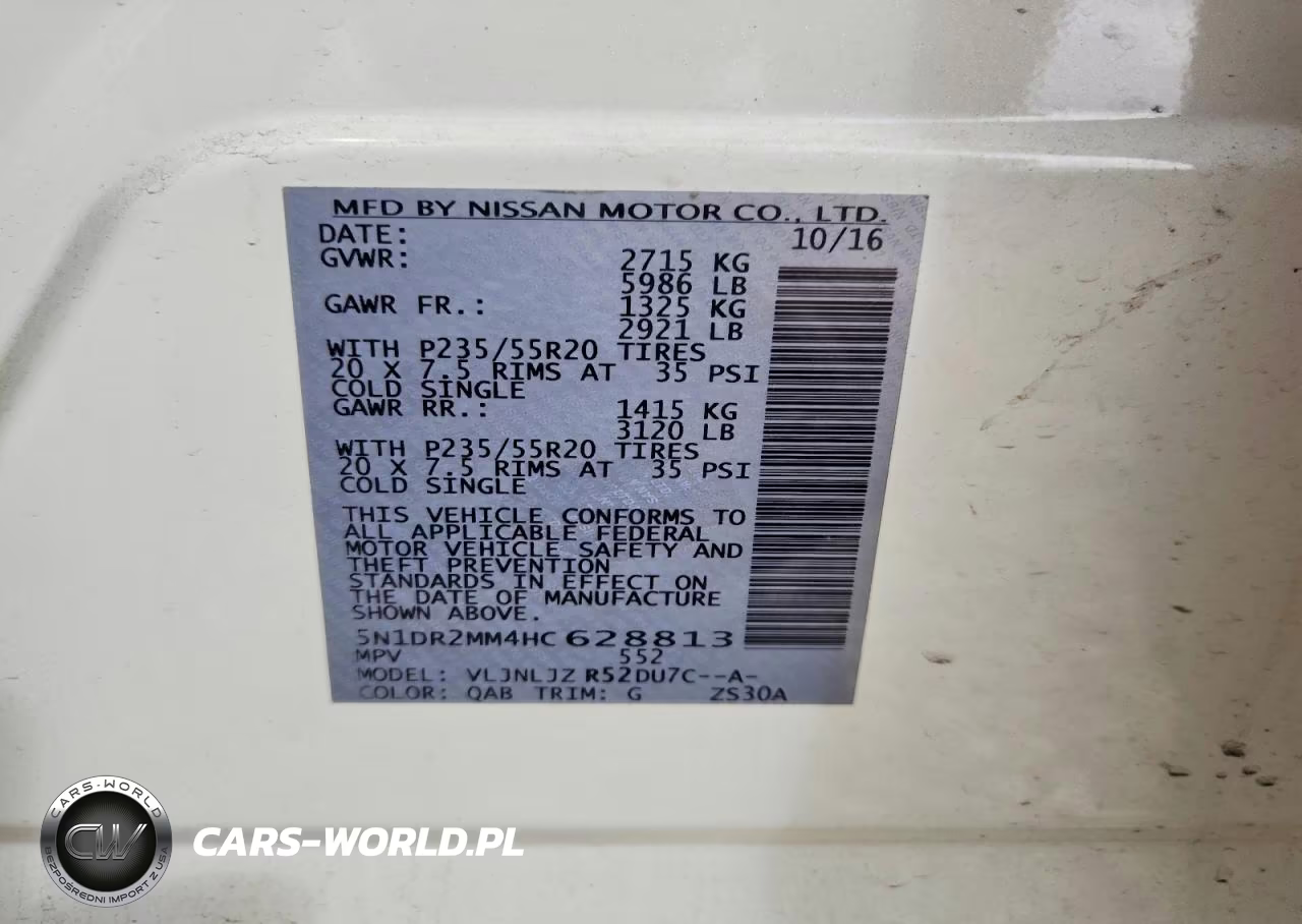 2017 Nissan Pathfinder Platinum VIN:5N1DR2MM4HC628813 - 13