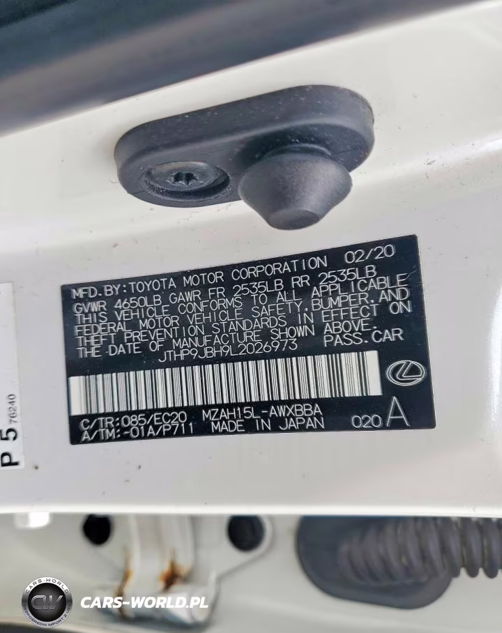 2020 Lexus Ux 250H VIN:JTHP9JBH9L2026973 - 12