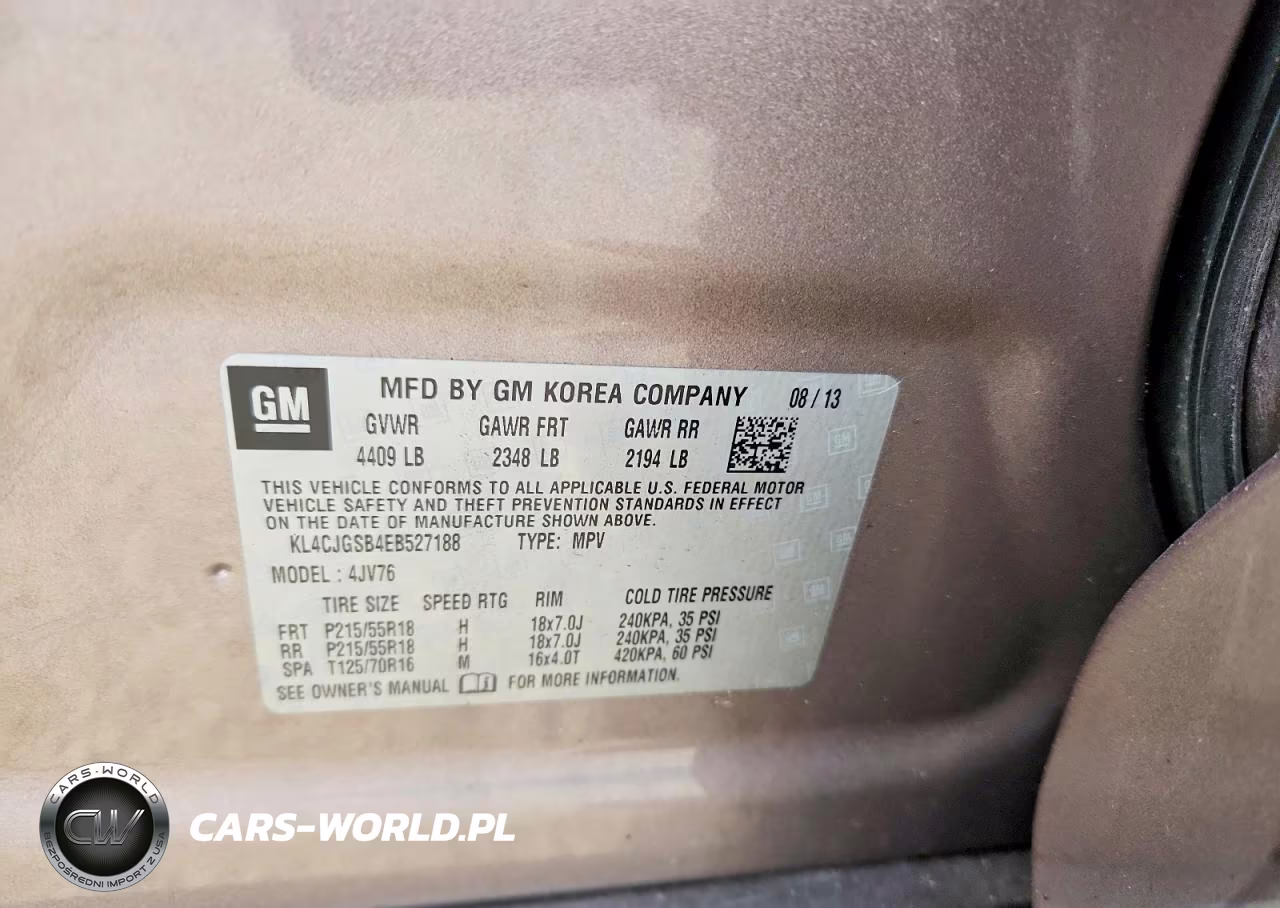 2014 Buick Encore VIN:KL4CJGSB4EB527188 - 13