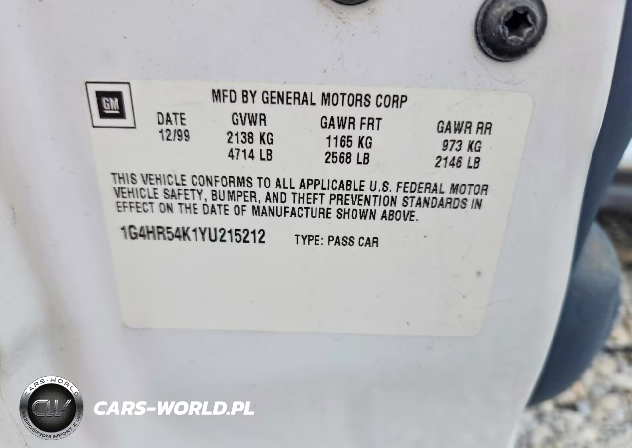 2000 Buick Lesabre Limited VIN:1G4HR54K1YU215212 - 12