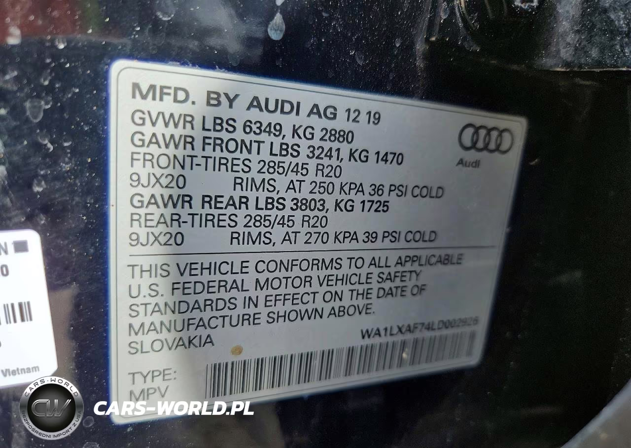 2020 Audi Q7 Premium Plus VIN:WA1LXAF74LD002926 - 13