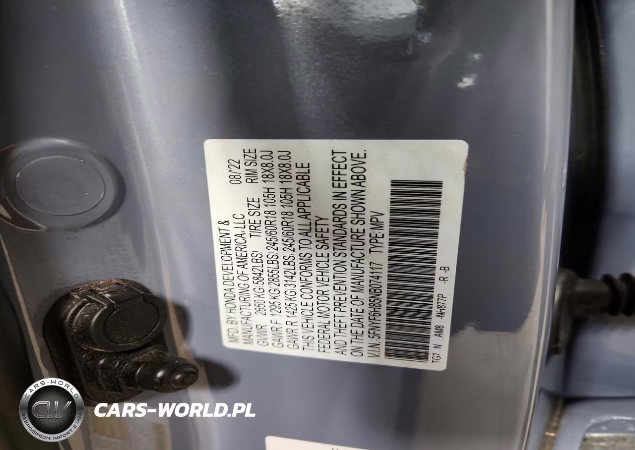 2022 Honda Pilot Trailsport VIN:5FNYF6H85NB074117 - 13