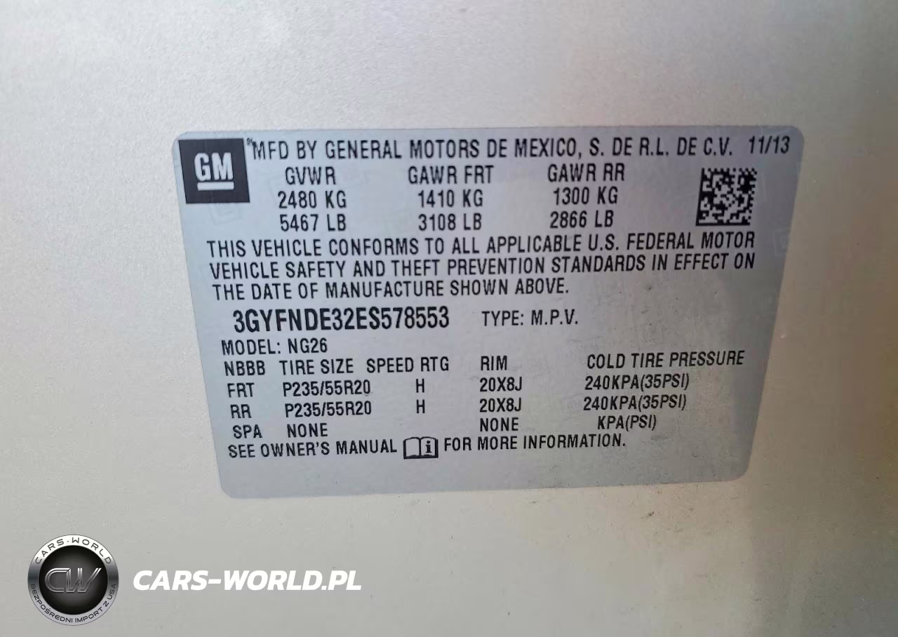 2014 Cadillac Srx Premium Collection VIN:3GYFNDE32ES578553 - 13