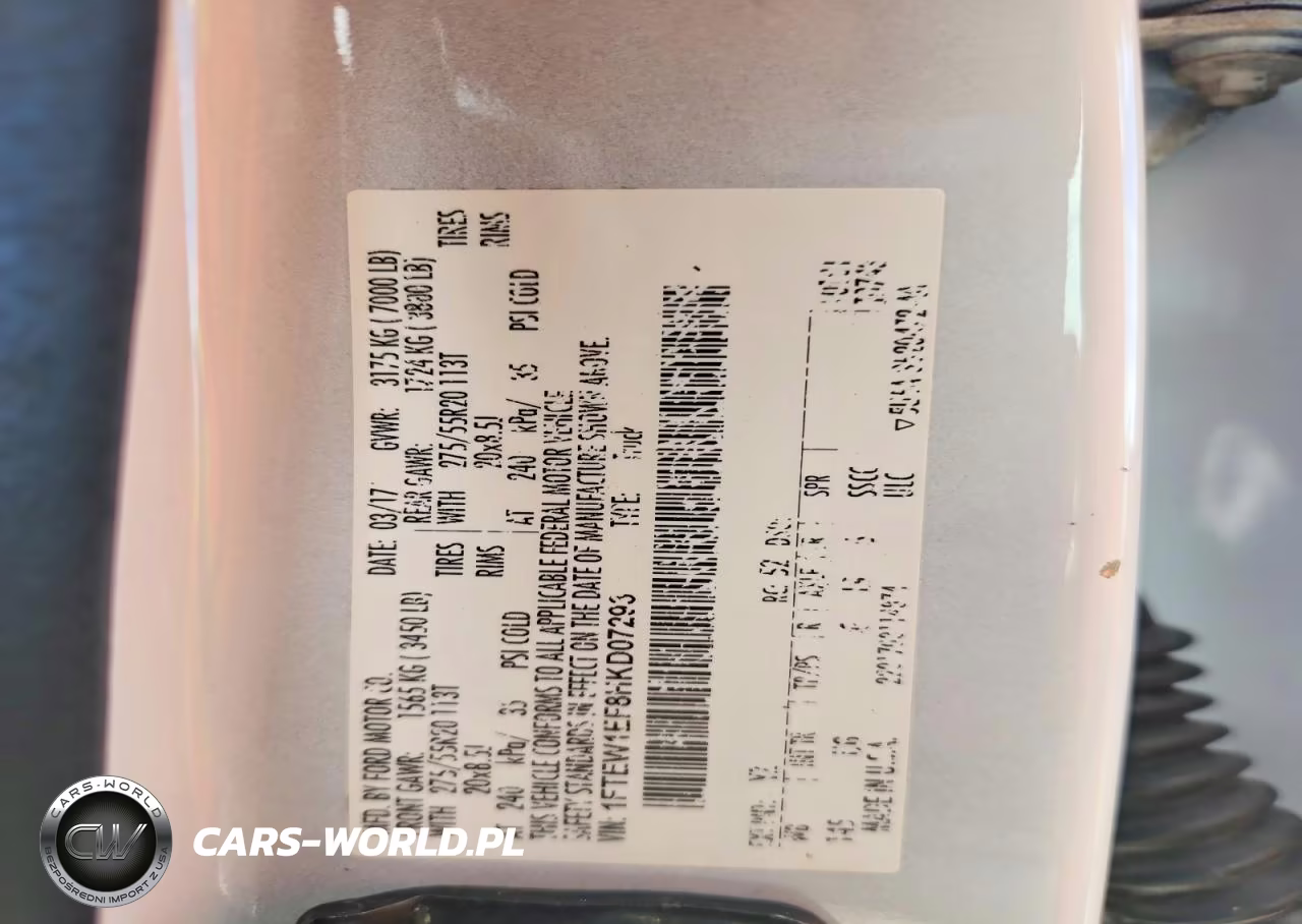 2017 Ford F150 Supercrew VIN:1FTEW1EF8HKD07293 - 12
