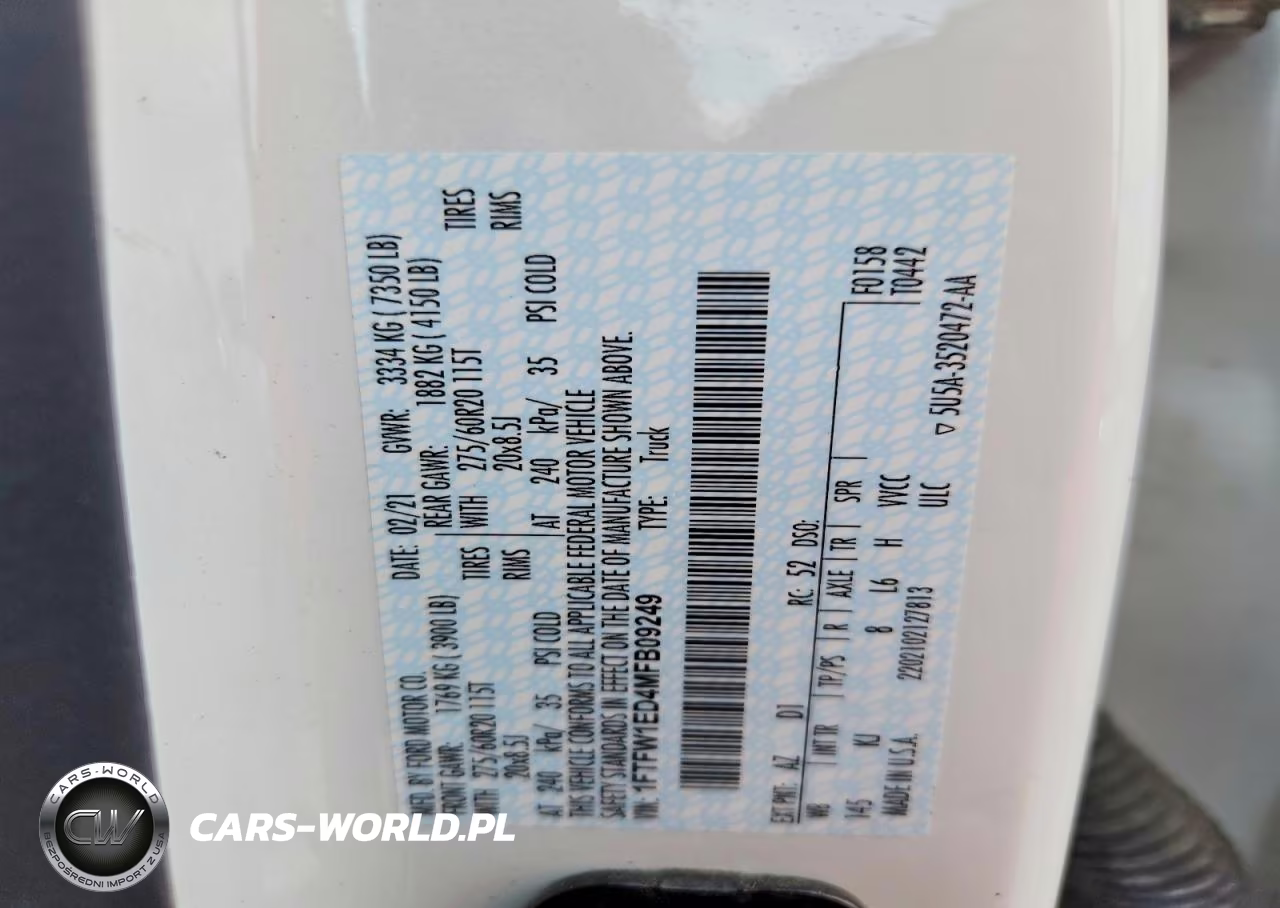 2021 Ford F150 Supercrew VIN:1FTFW1ED4MFB09249 - 12