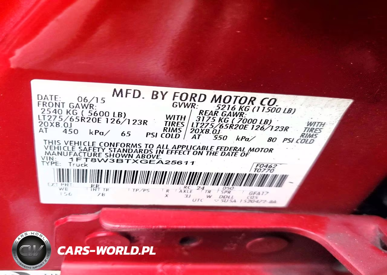 2016 Ford F350 Super Duty VIN:1FT8W3BTXGEA25611 - 12