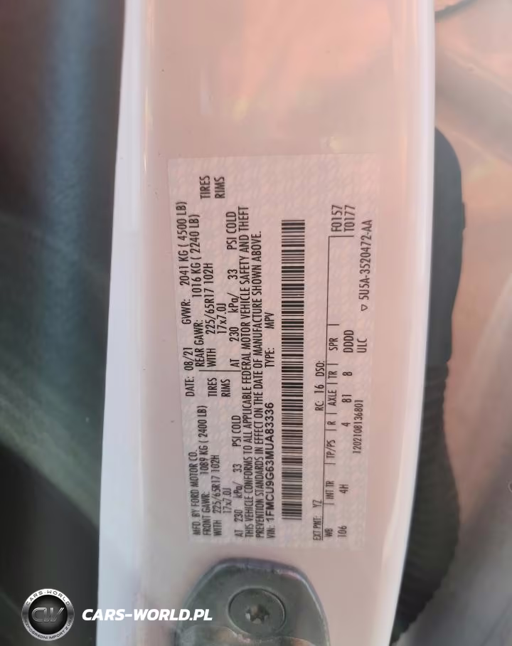 2021 Ford Escape Se VIN:1FMCU9G63MUA83336 - 12