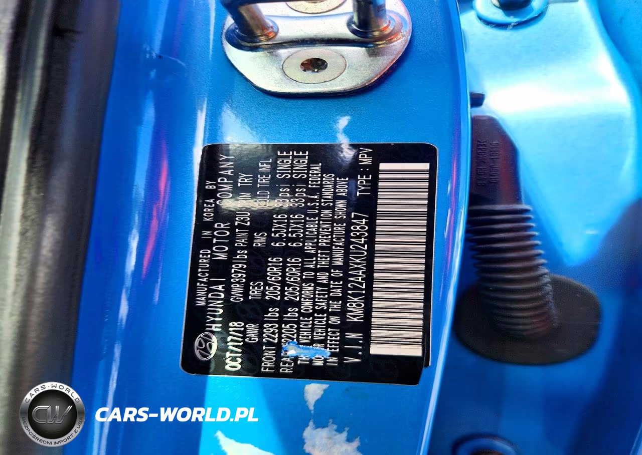 2019 Hyundai Kona Se VIN:KM8K12AAXKU243847 - 12