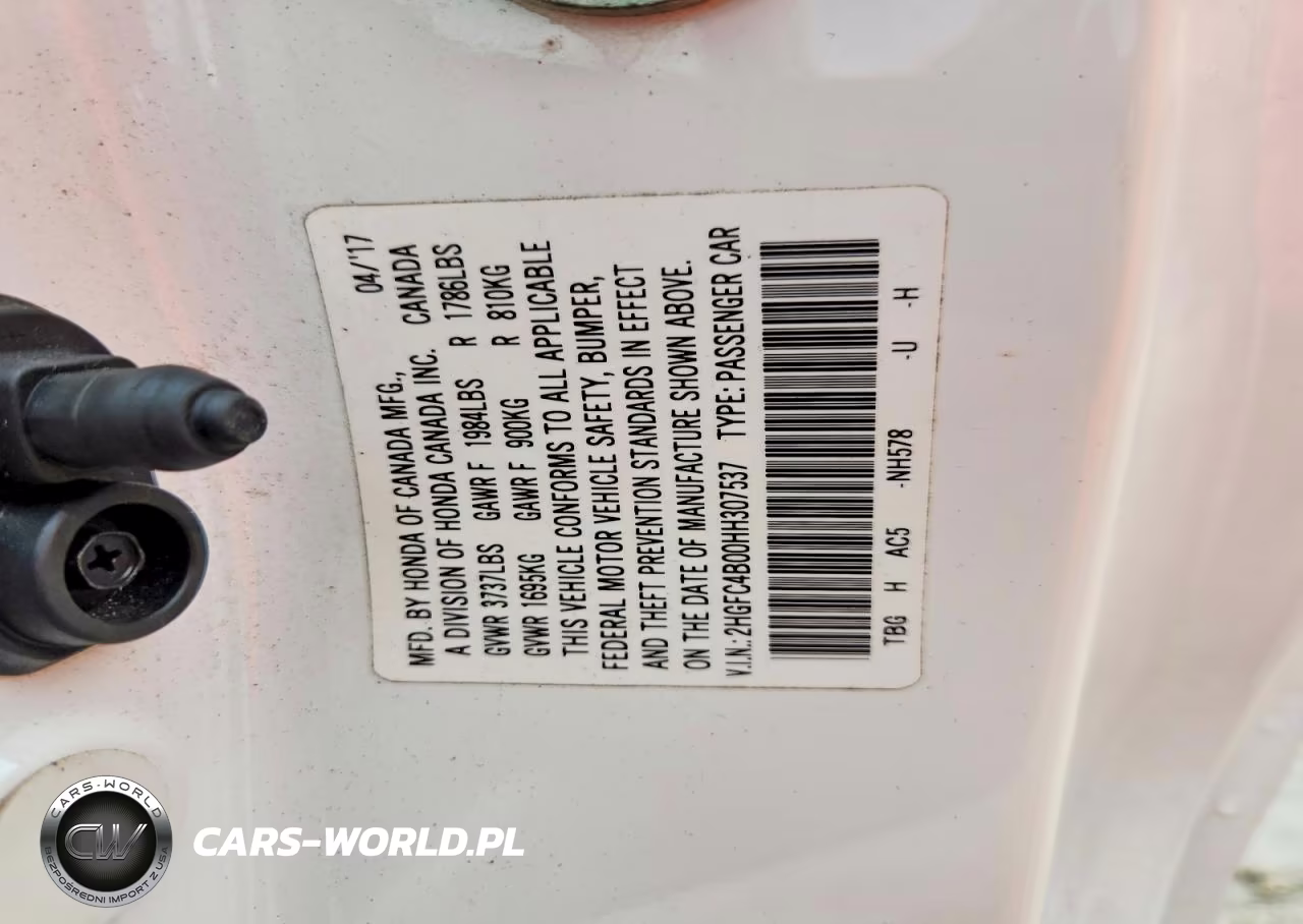 2017 Honda Civic Lx VIN:2HGFC4B00HH307537 - 12