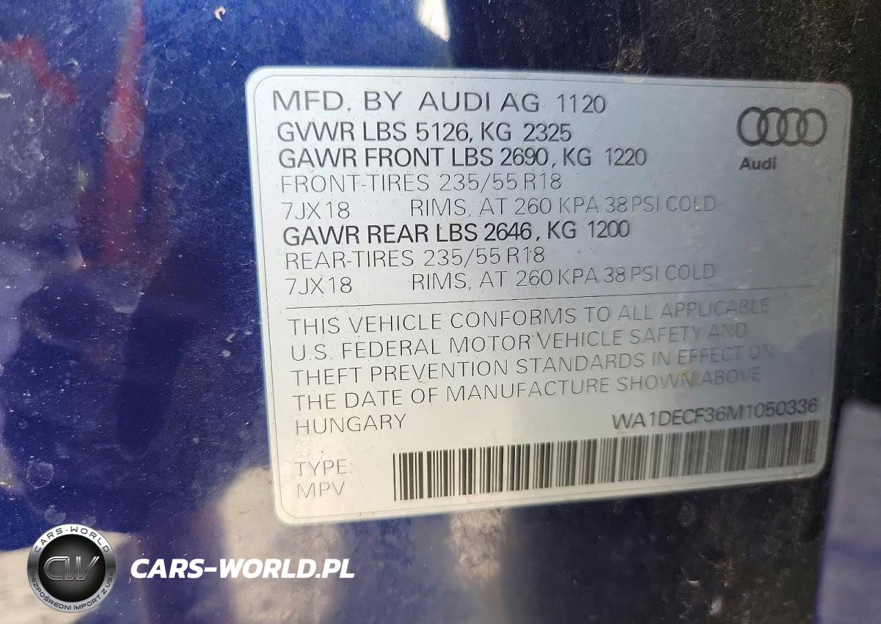 2021 Audi Q3 Premium S Line 45 VIN:WA1DECF36M1050336 - 13