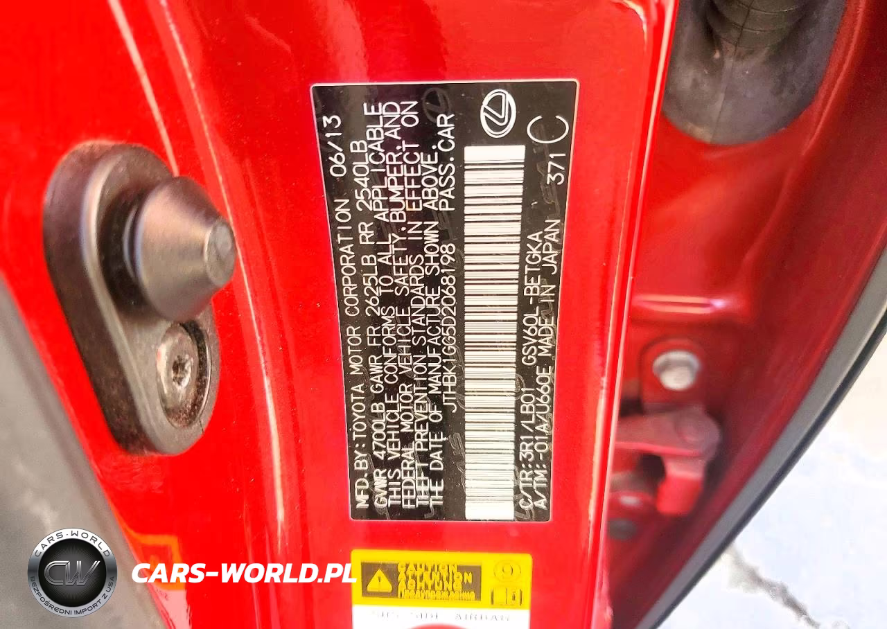 2013 Lexus Es 350 VIN:JTHBK1GG5D2068198 - 13