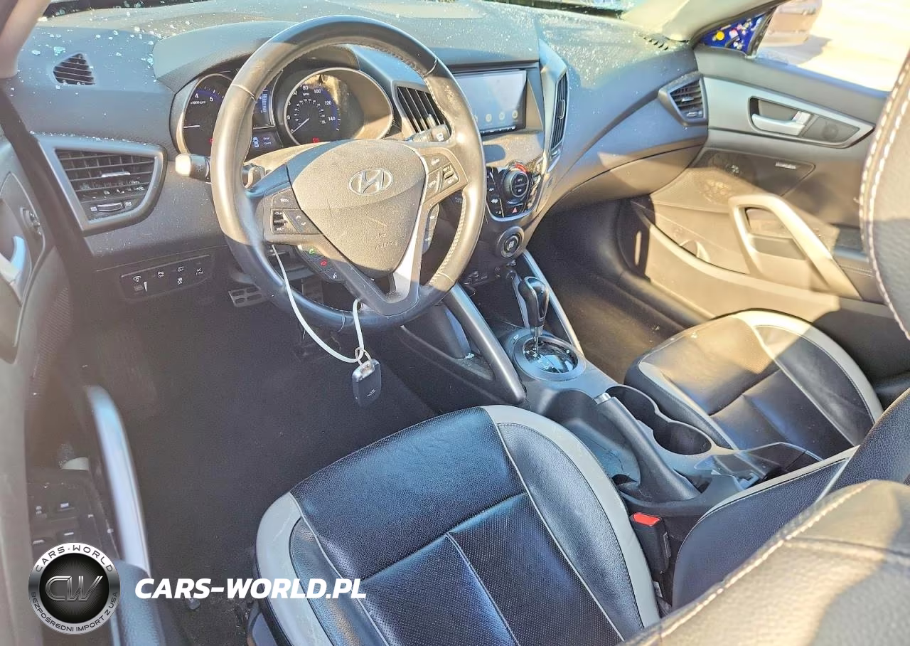 2015 Hyundai Veloster Turbo VIN:KMHTC6AE2FU216964 - 8