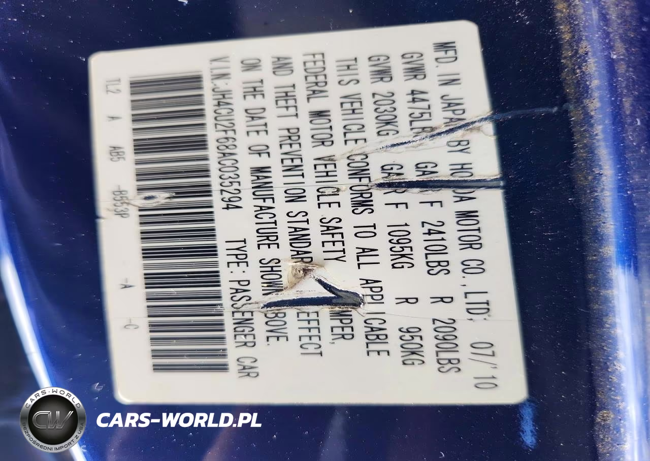2010 Acura Tsx VIN:JH4CU2F68AC035294 - 12