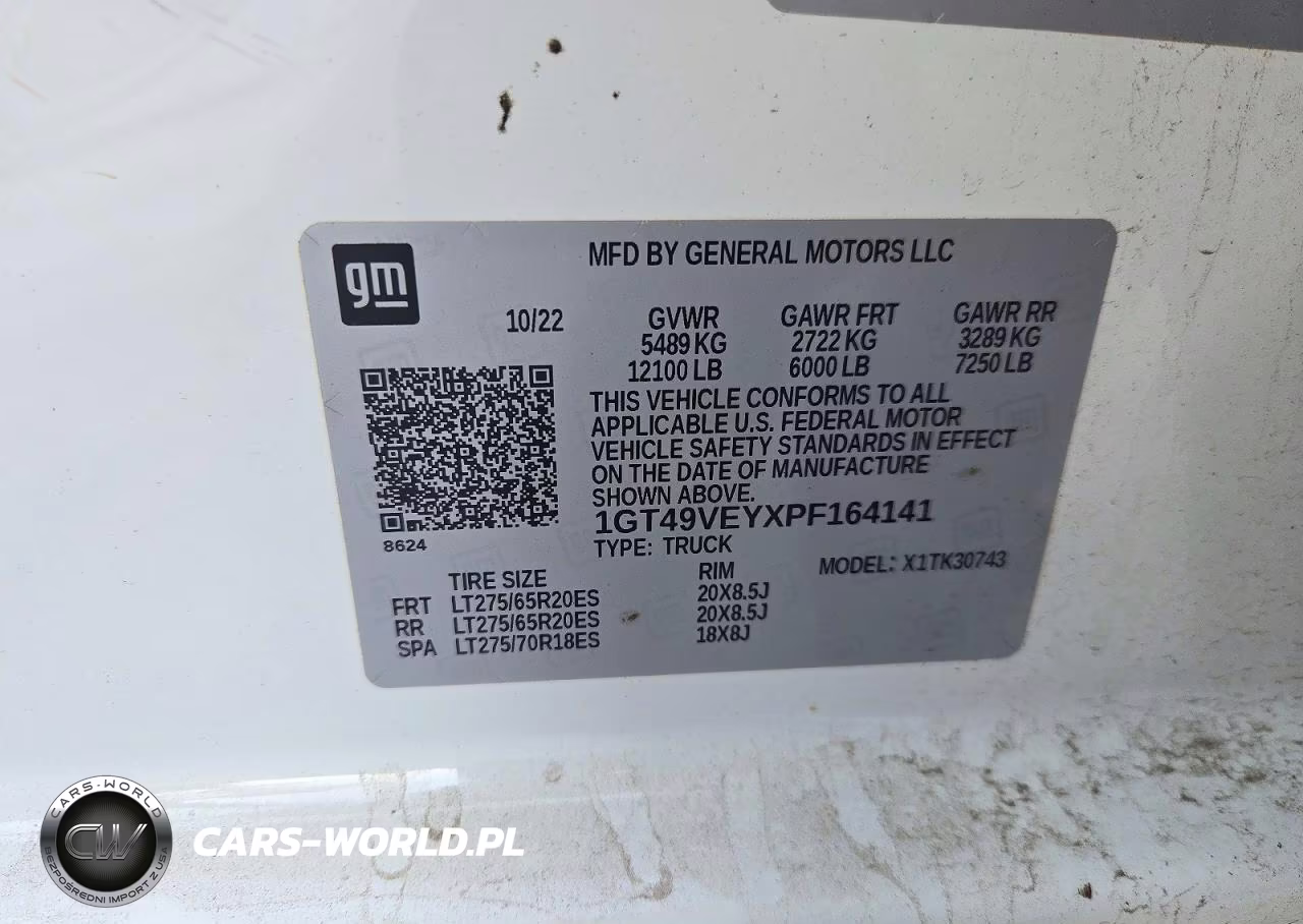 2023 GMC Sierra K3500 At4 VIN:1GT49VEYXPF164141 - 13