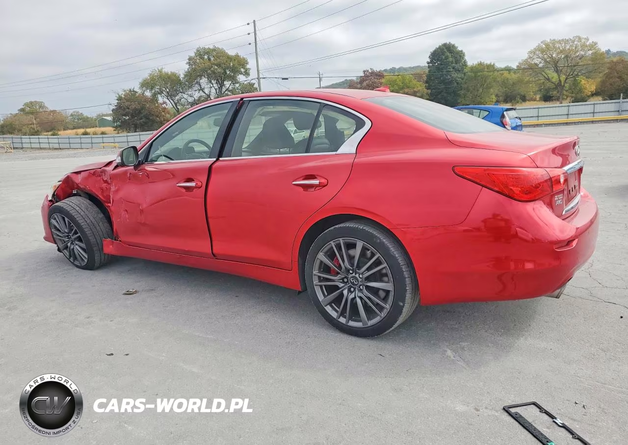 2017 Infiniti Q50 Red Sport 400 VIN:JN1FV7AR9HM870824 - 2