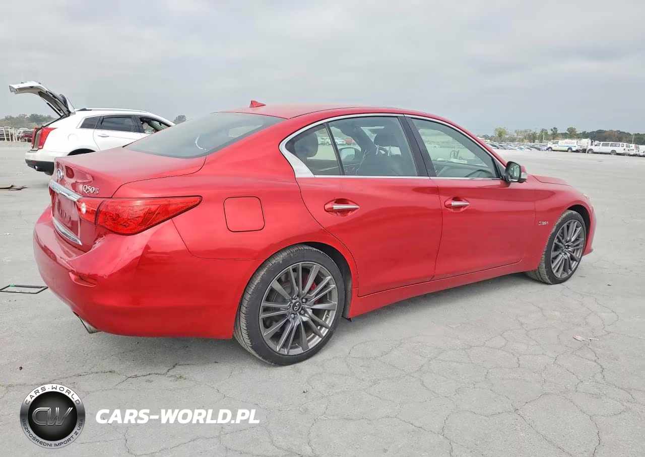 2017 Infiniti Q50 Red Sport 400 VIN:JN1FV7AR9HM870824 - 3