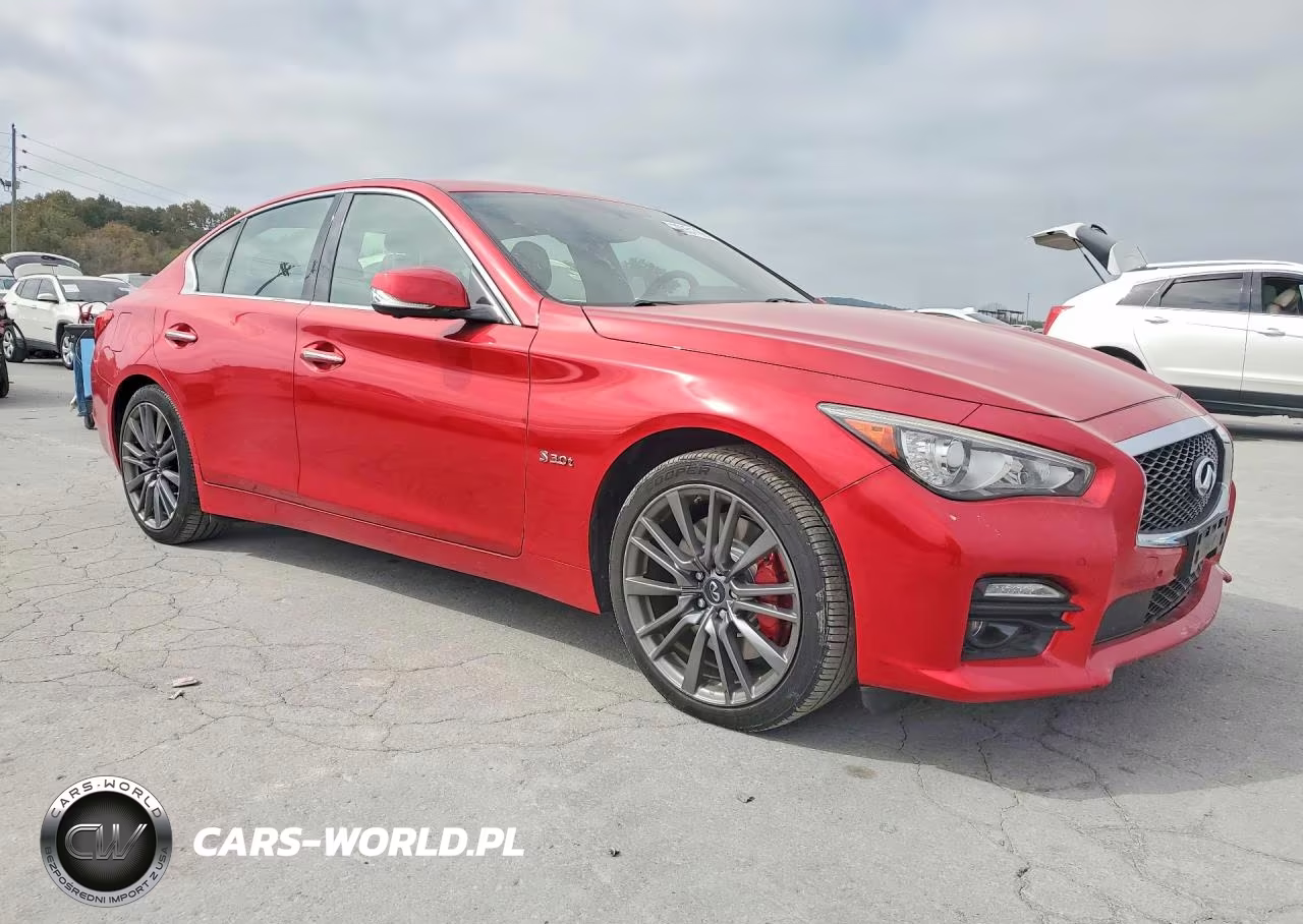 2017 Infiniti Q50 Red Sport 400 VIN:JN1FV7AR9HM870824 - 4