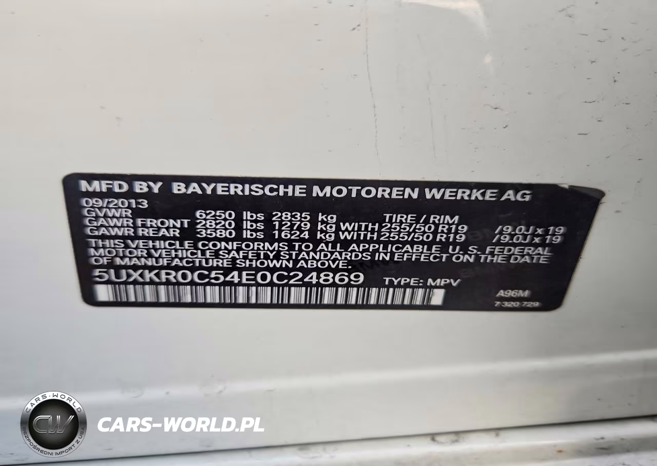 2014 BMW X5 xDrive35I VIN:5UXKR0C54E0C24869 - 14