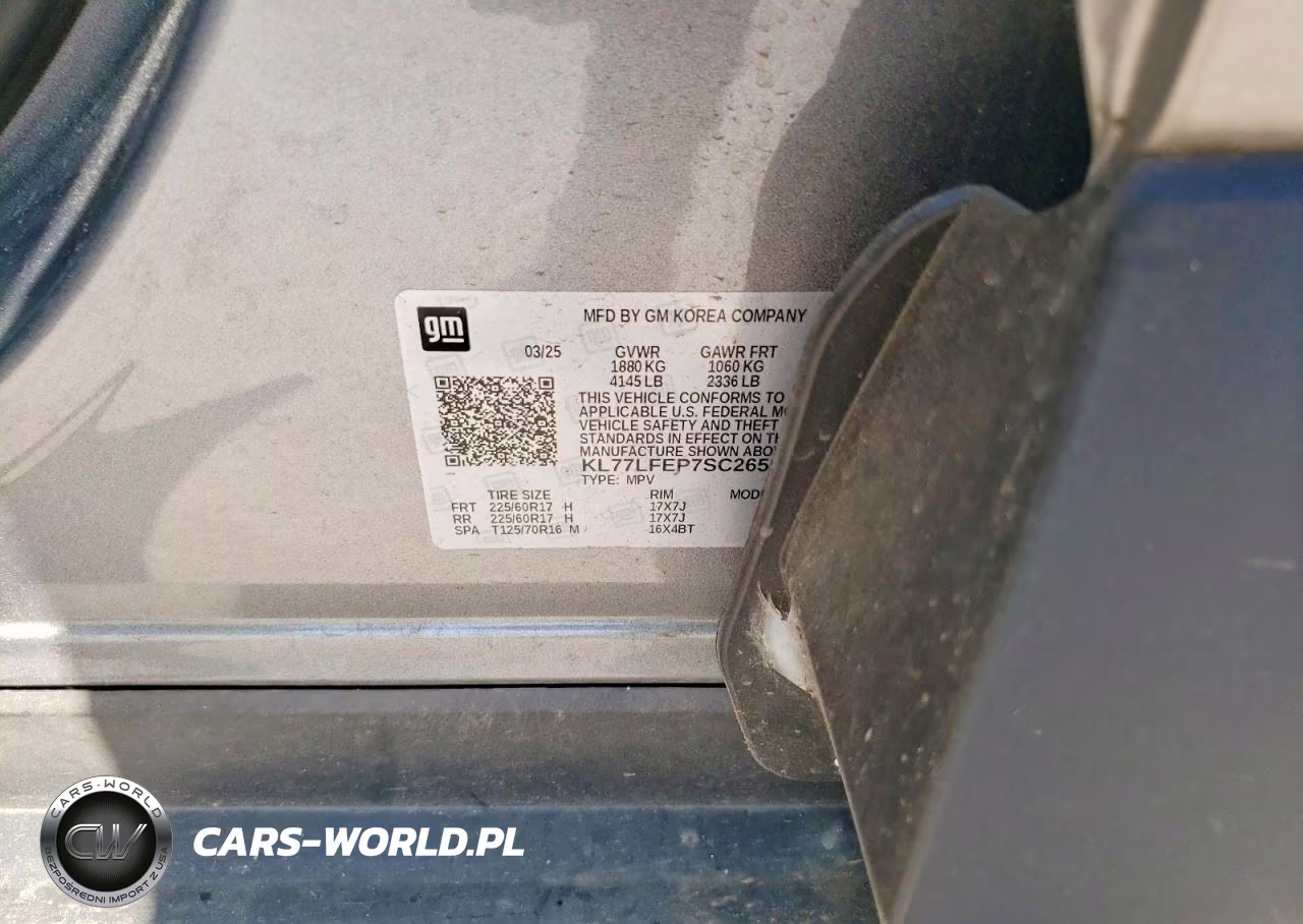 2025 Chevrolet Trax Ls VIN:KL77LFEP7SC265575 - 12