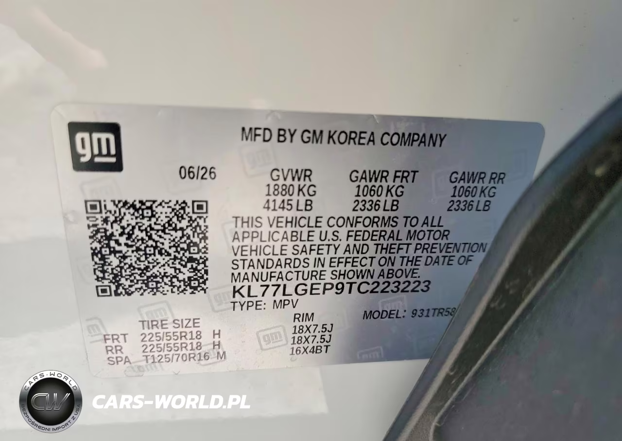 2026 Chevrolet Trax 1Rs VIN:KL77LGEP9TC223223 - 12