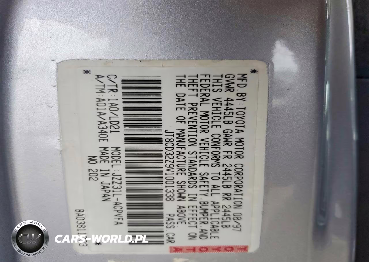 1997 Lexus Sc 300 Base VIN:JT8CD32Z9V1001338 - 12