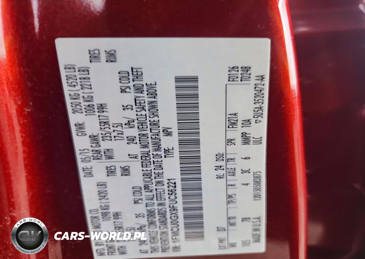 2015 Ford Escape Se VIN:1FMCU0GX9FUC56221 - 12