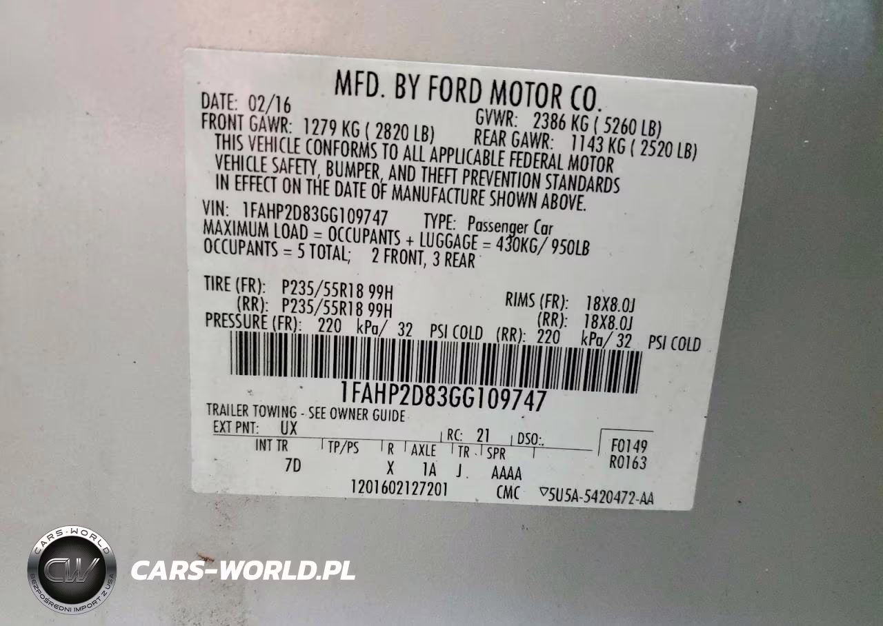 2016 Ford Taurus Se VIN:1FAHP2D83GG109747 - 13
