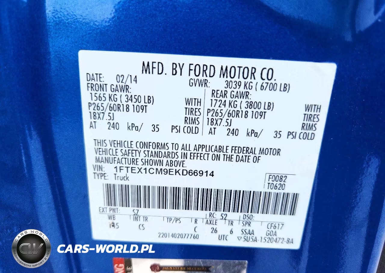 2014 Ford F150 Super Cab VIN:1FTEX1CM9EKD66914 - 12
