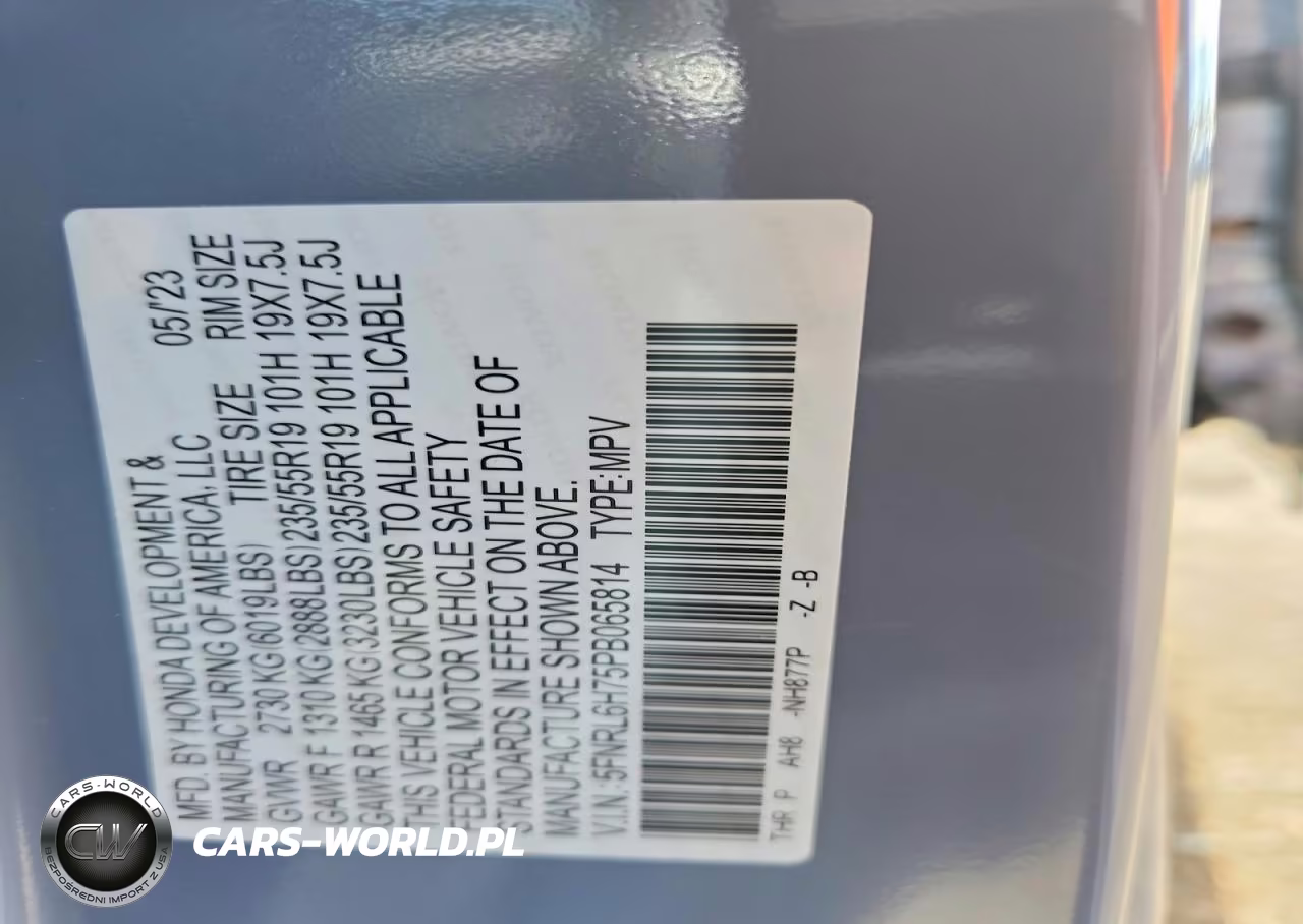 2023 Honda Odyssey Sport-L VIN:5FNRL6H75PB065814 - 13