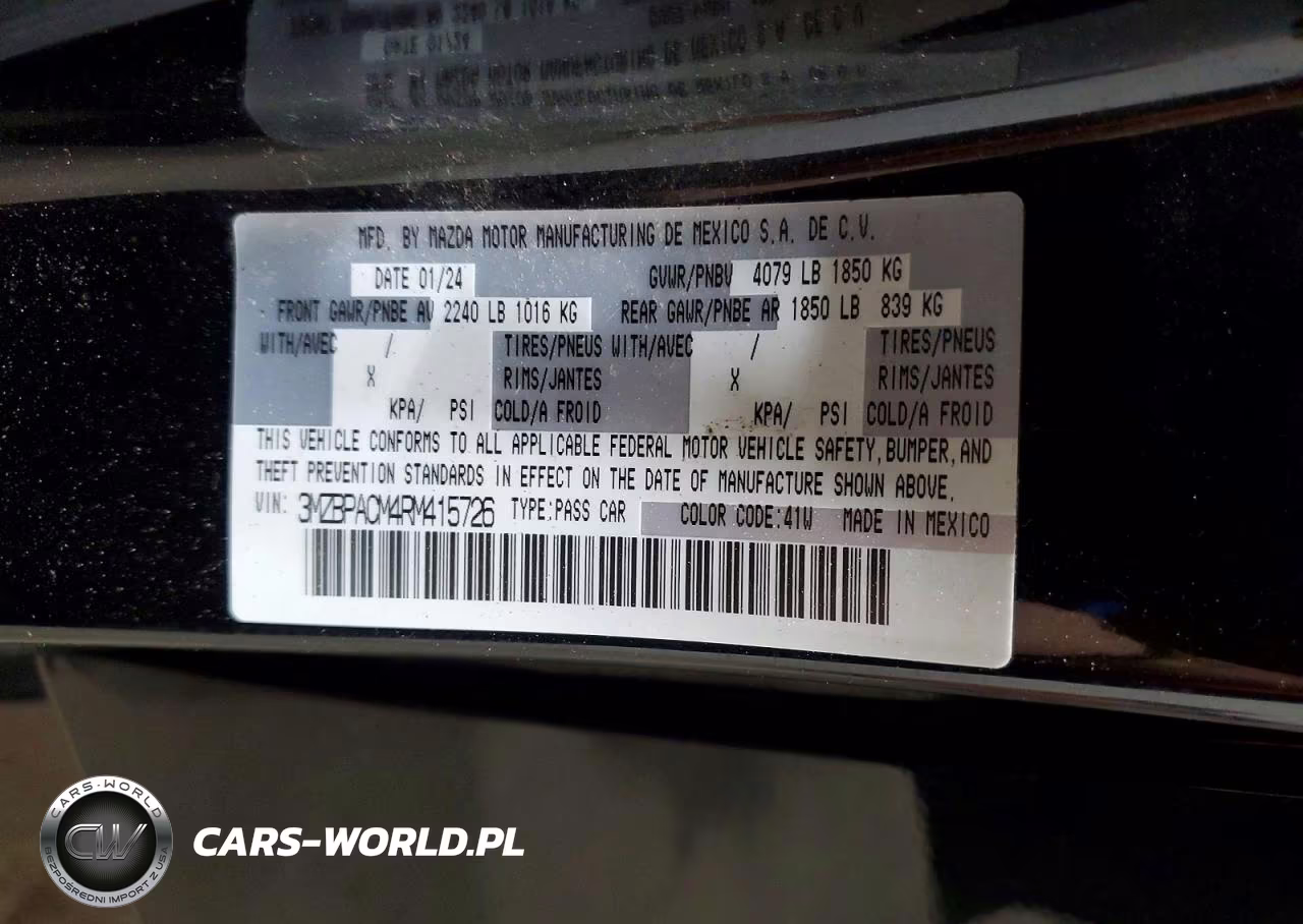 2024 Mazda 3 Preferred VIN:3MZBPACM4RM415726 - 13