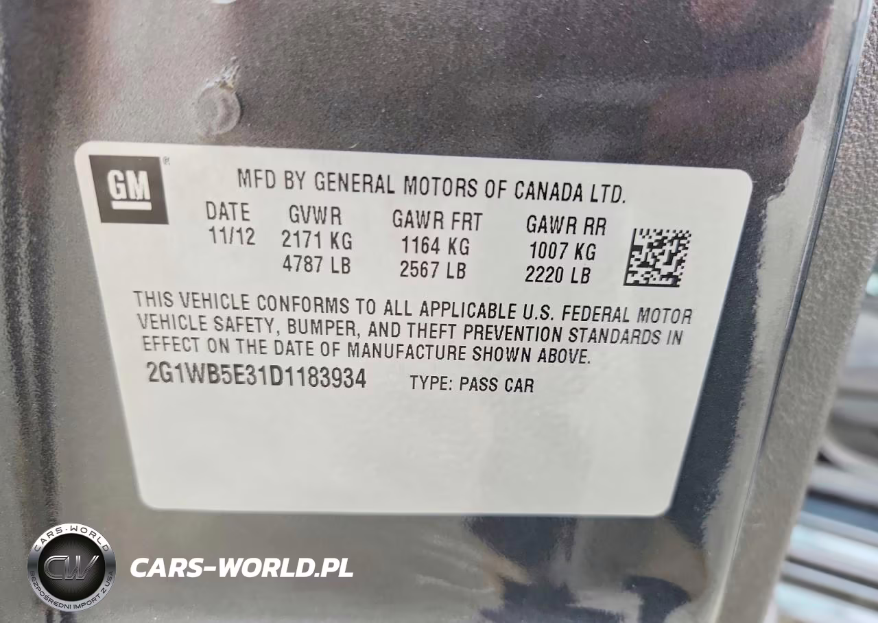 2013 Chevrolet Impala Lt VIN:2G1WB5E31D1183934 - 12