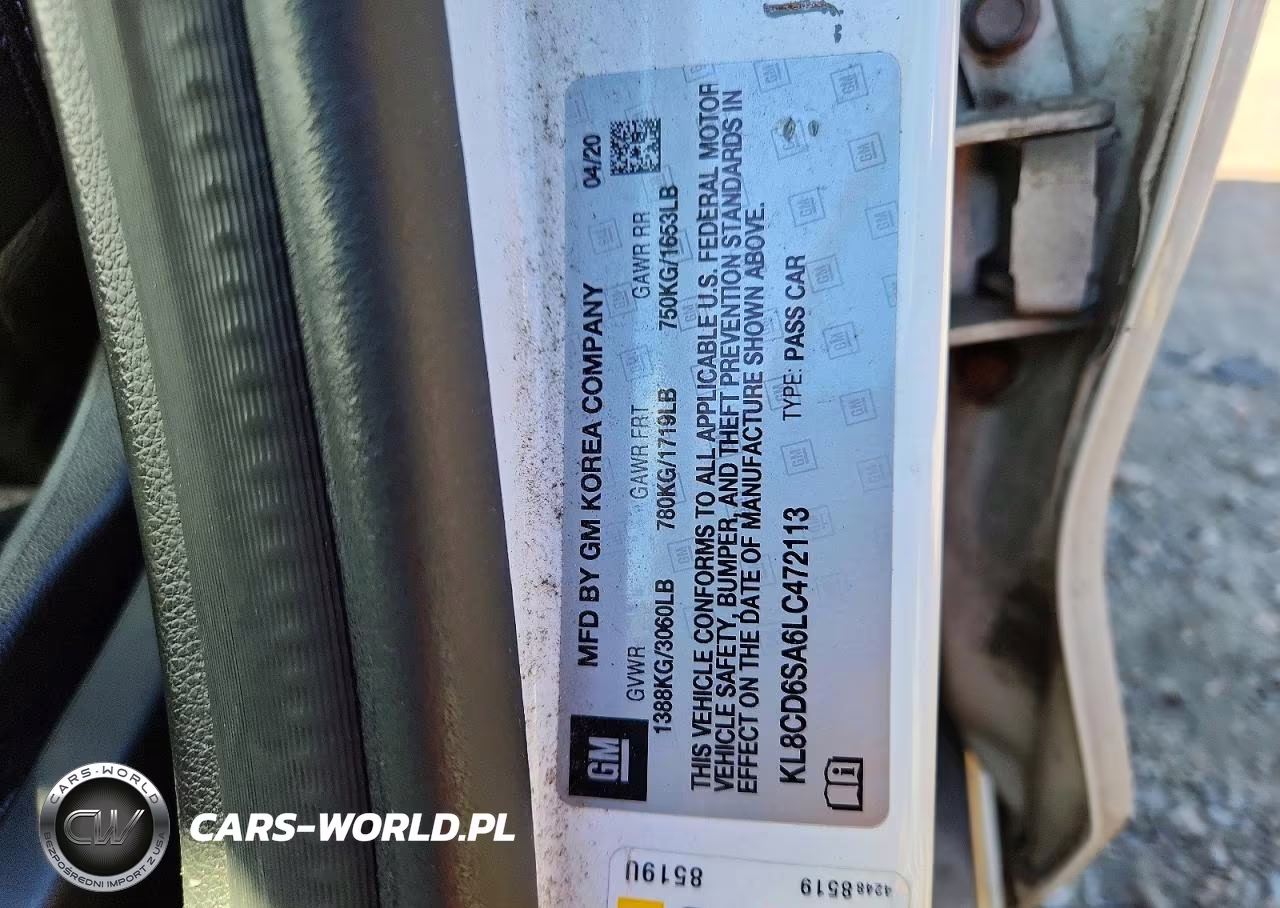 2020 Chevrolet Spark 1Lt VIN:KL8CD6SA6LC472113 - 12