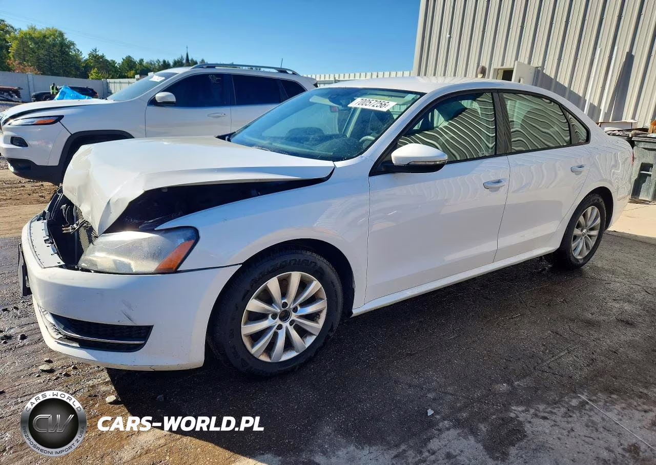2012 Volkswagen Passat S VIN:1VWAH7A35CC066445 - 1