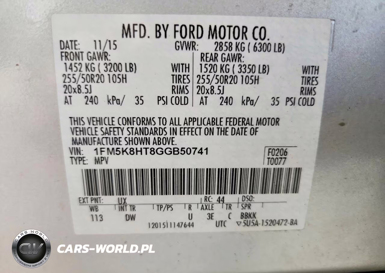 2016 Ford Explorer Platinum VIN:1FM5K8HT8GGB50741 - 14