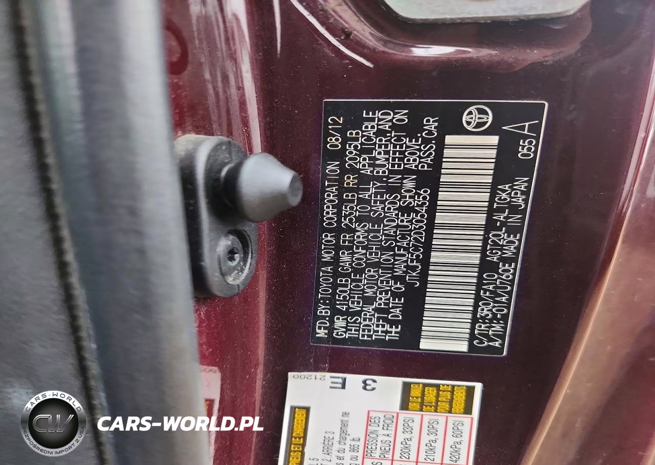 2013 Scion Tc Base VIN:JTKJF5C72D3054356 - 13