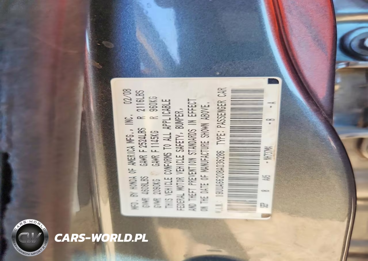 2008 Acura Tl VIN:19UUA66208A036286 - 12
