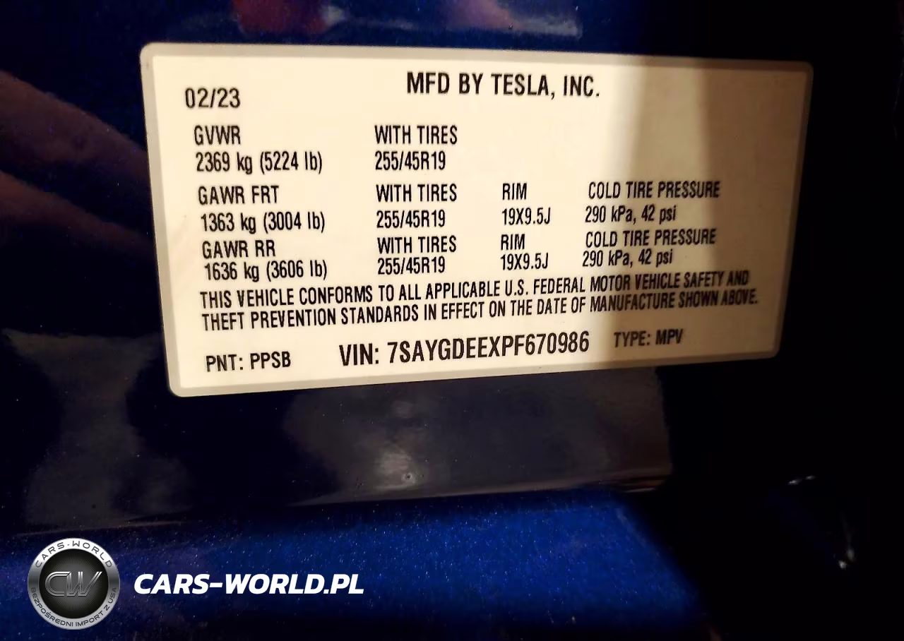 2023 Tesla Model Y VIN:7SAYGDEEXPF670986 - 13