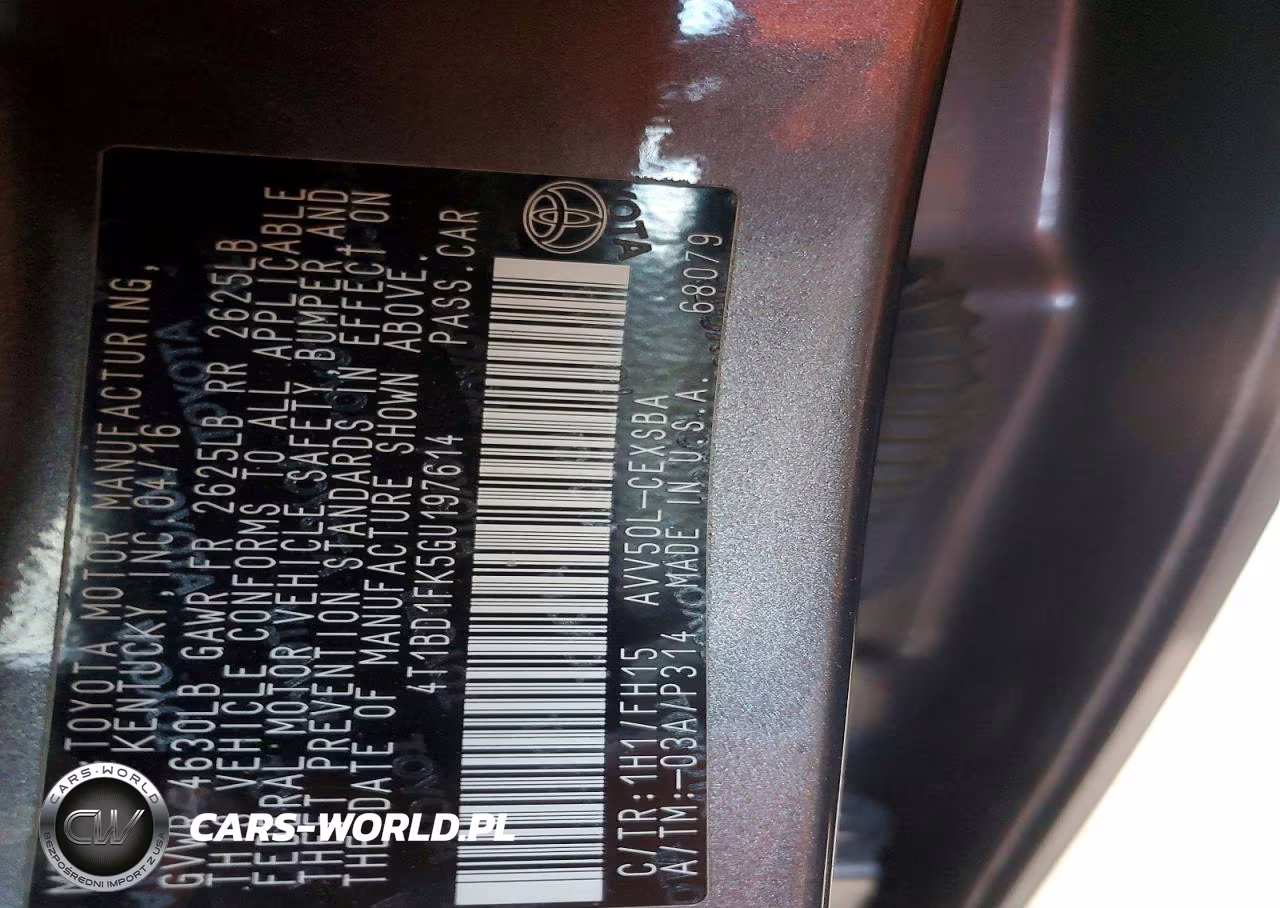 2016 Toyota Camry Hybrid Se VIN:4T1BD1FK5GU197614 - 12