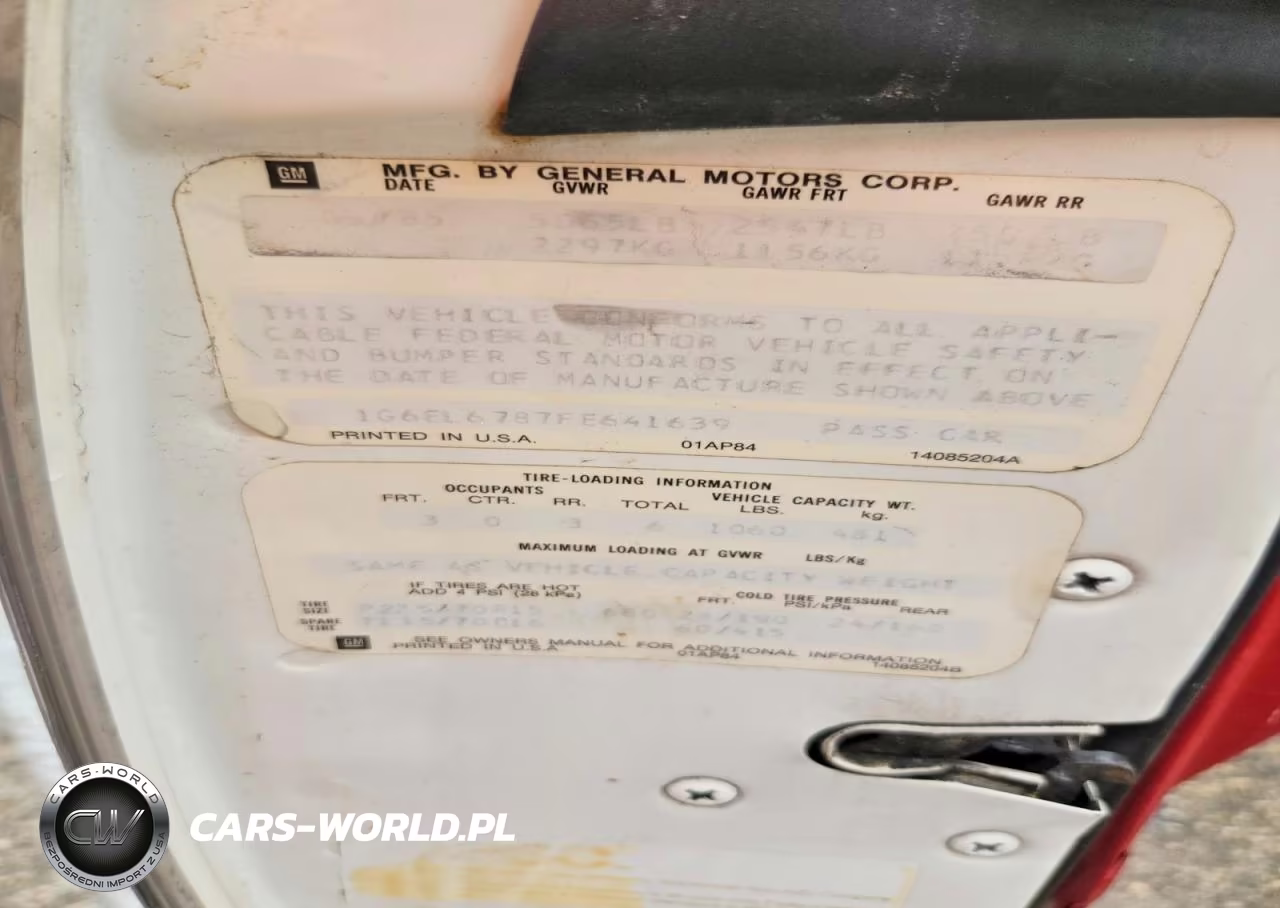 1985 Cadillac Eldorado Biarritz VIN:1G6EL6787FE641639 - 12