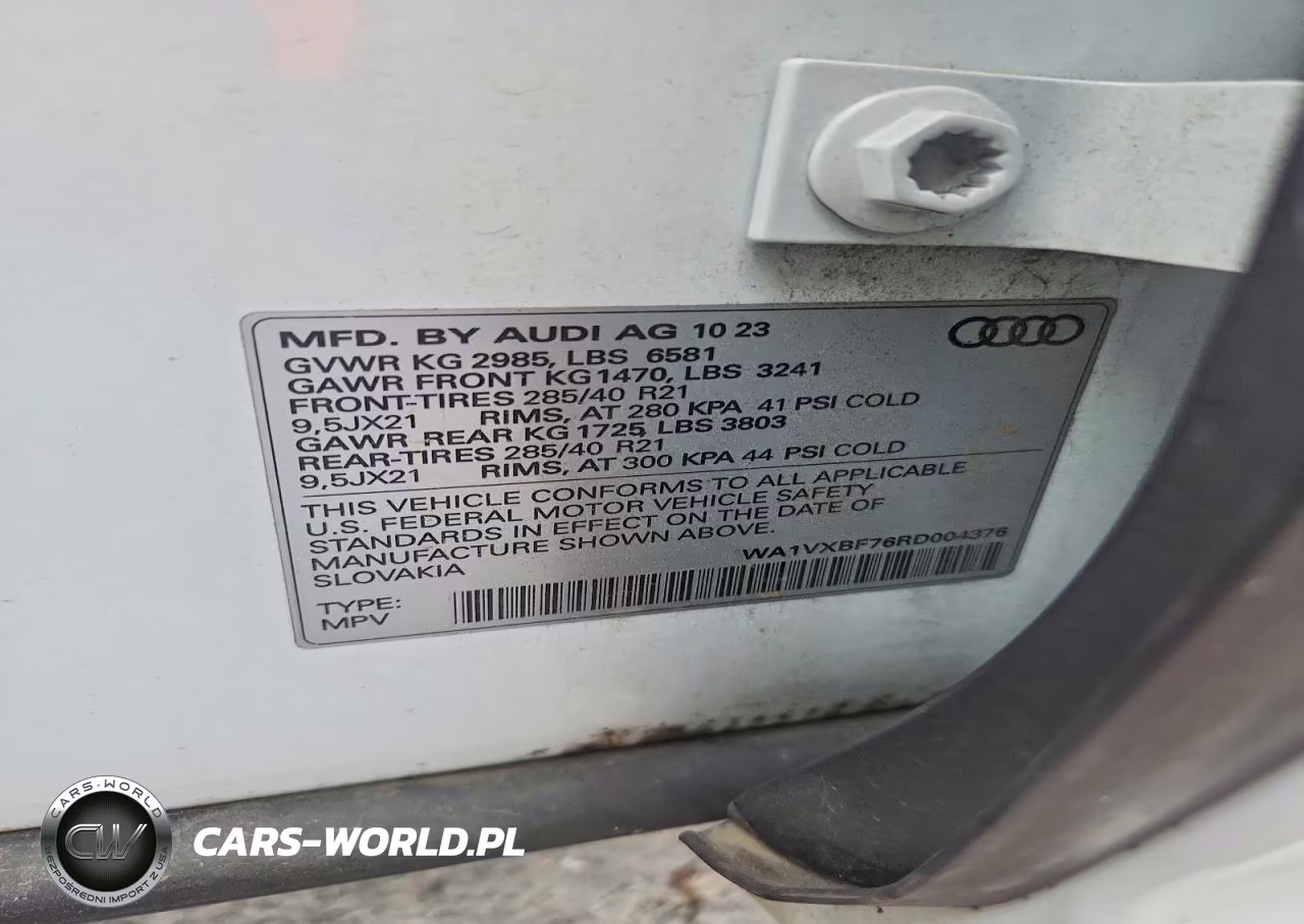 2024 Audi Q7 Prestige VIN:WA1VXBF76RD004376 - 13
