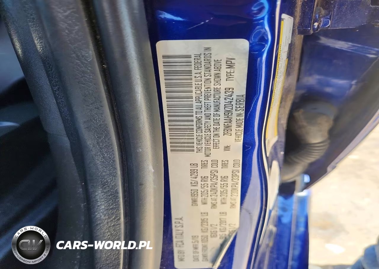 2019 Fiat 500L Pop VIN:ZFBNFAAH9KZ042439 - 12