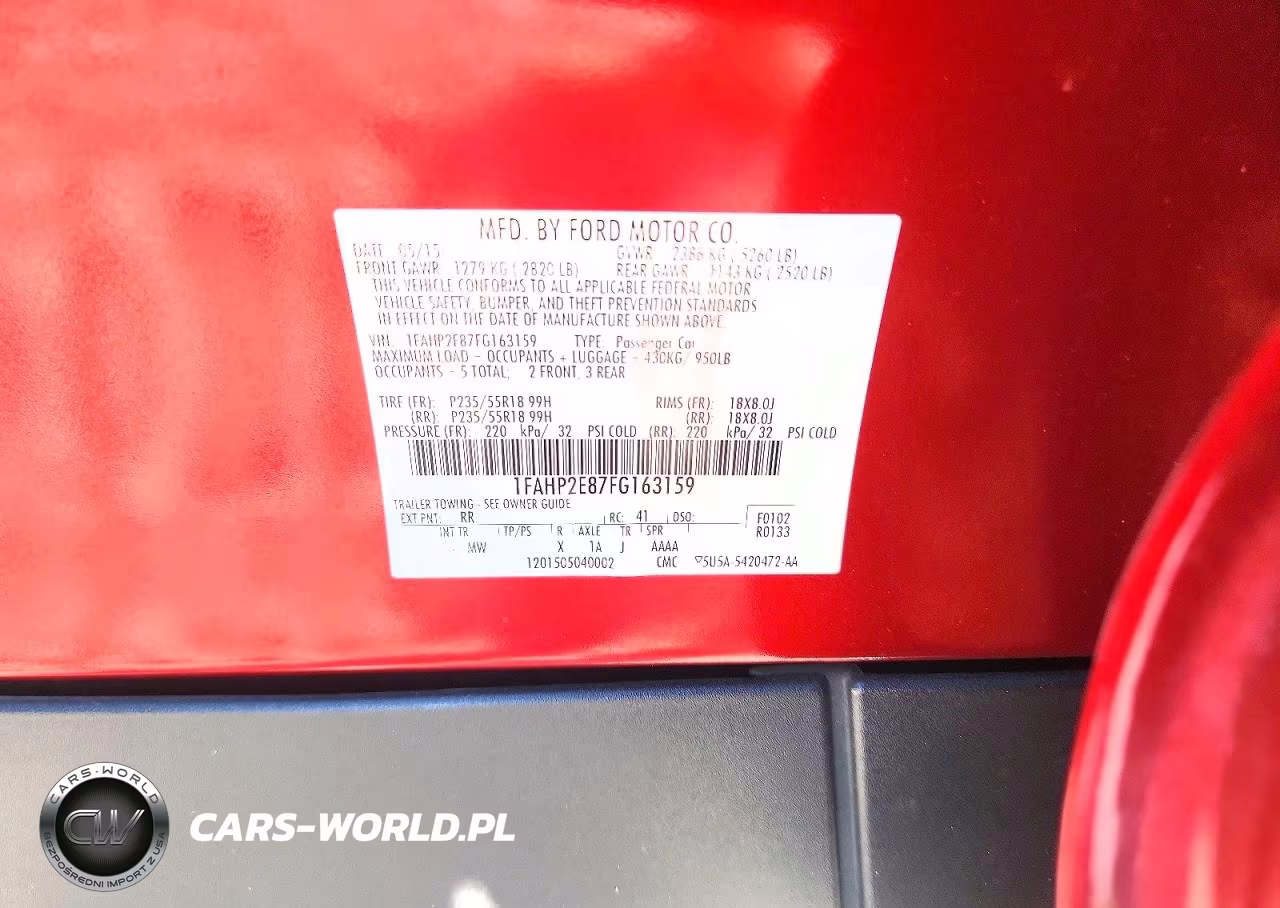 2015 Ford Taurus Sel VIN:1FAHP2E87FG163159 - 12