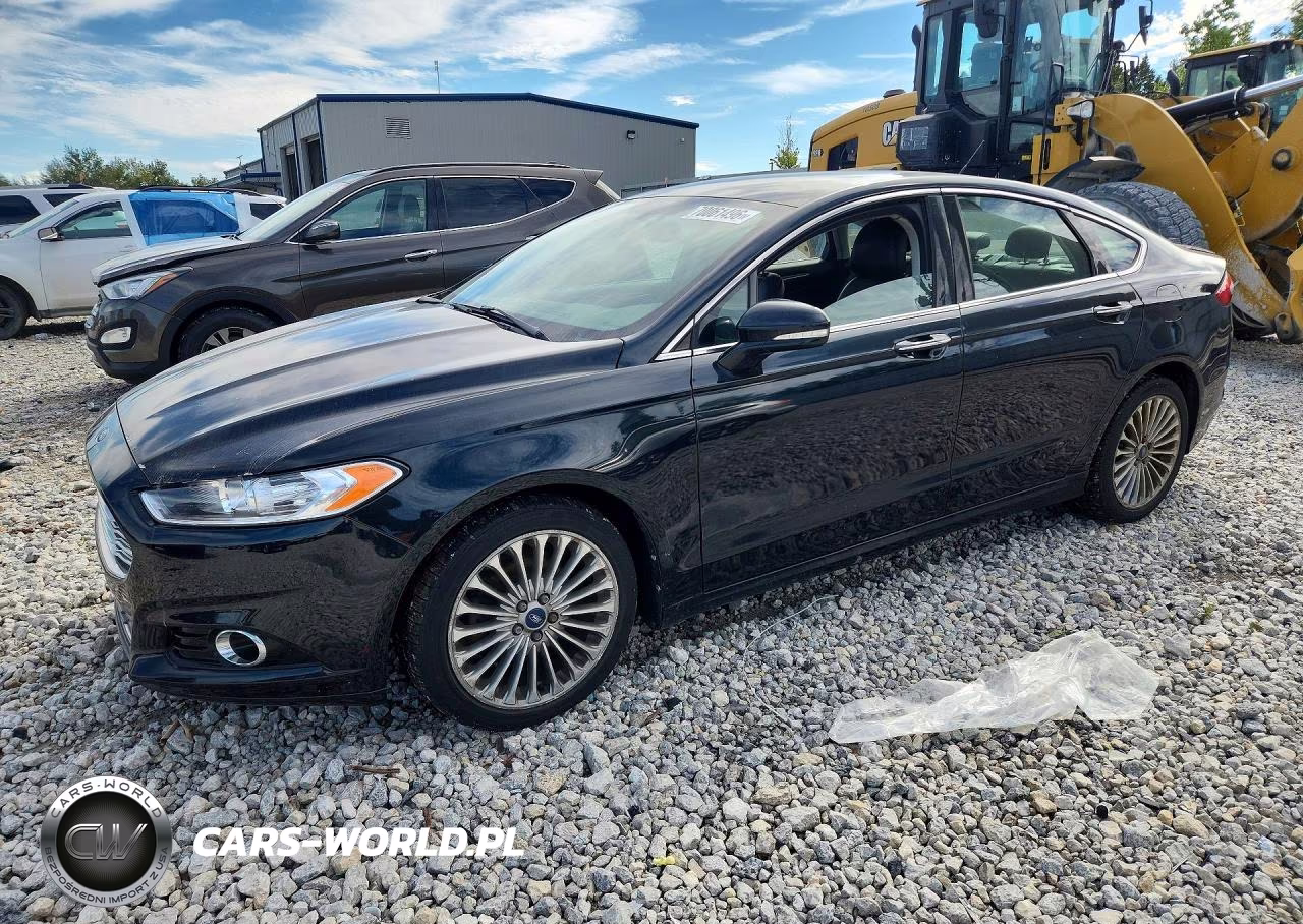 2014 Ford Fusion Titanium VIN:3FA6P0K97ER130422 - 1